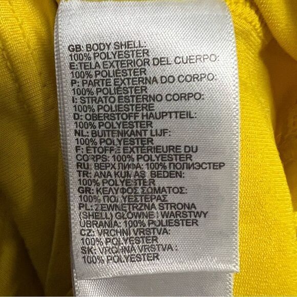 THE NORTH FACE YELLOW BLACK LOGO CREW NECK LONG SLEEVE TEE SHIRT YOUTH L - Picture 8 of 8